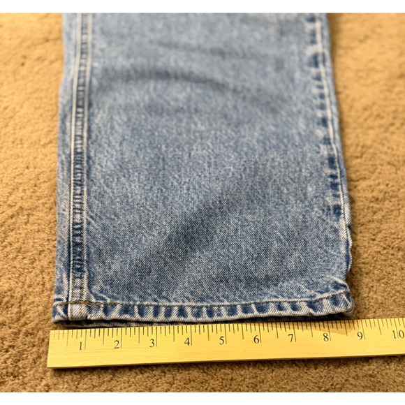 Vintage Carhartt Jeans Mens 42x30 Blue Denim Baggy Fit B160 STW - Picture 6 of 6